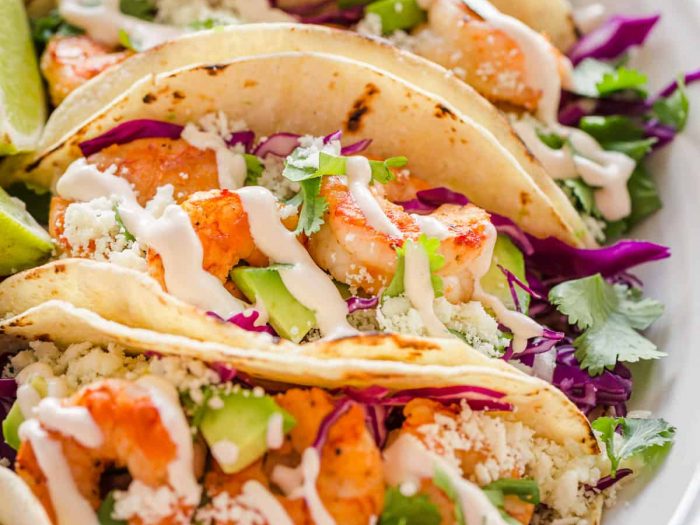 Shrimp Tacos with Shrimp Taco Sauce