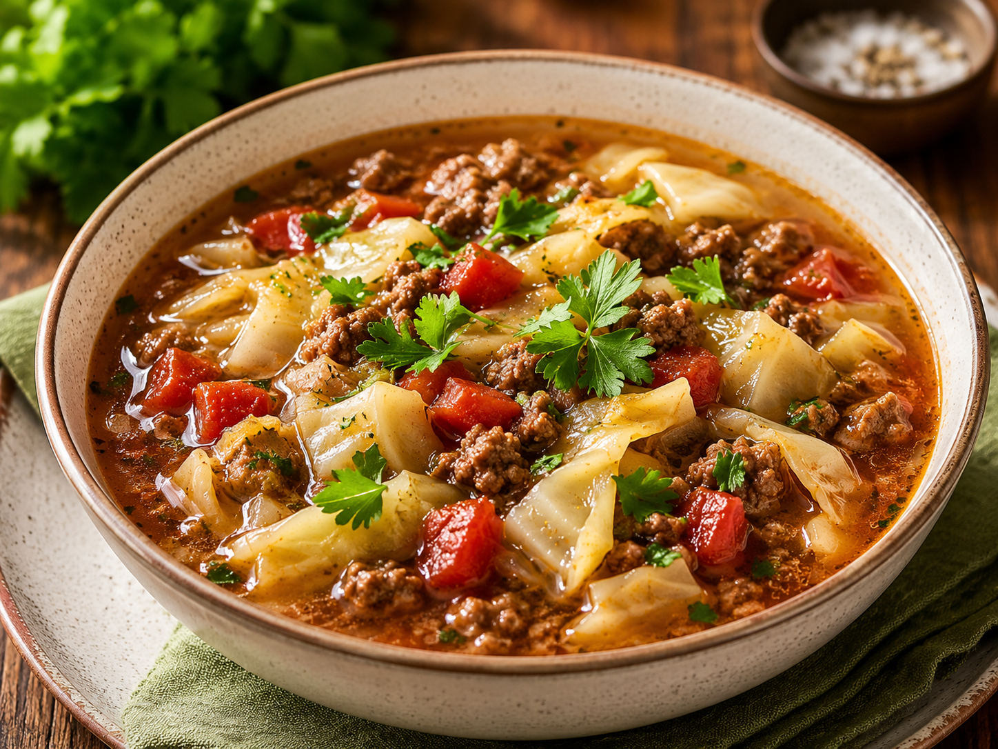 Meaty Cabbage Soup